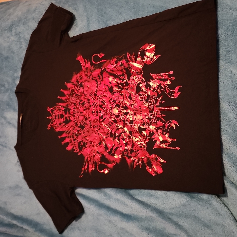 Balmain Red Foil Tee (L)